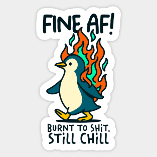 FINE AF! Sticker